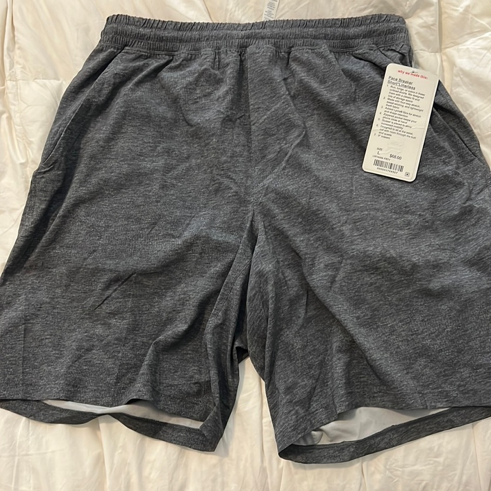 lululemon Pace breaker short linerless